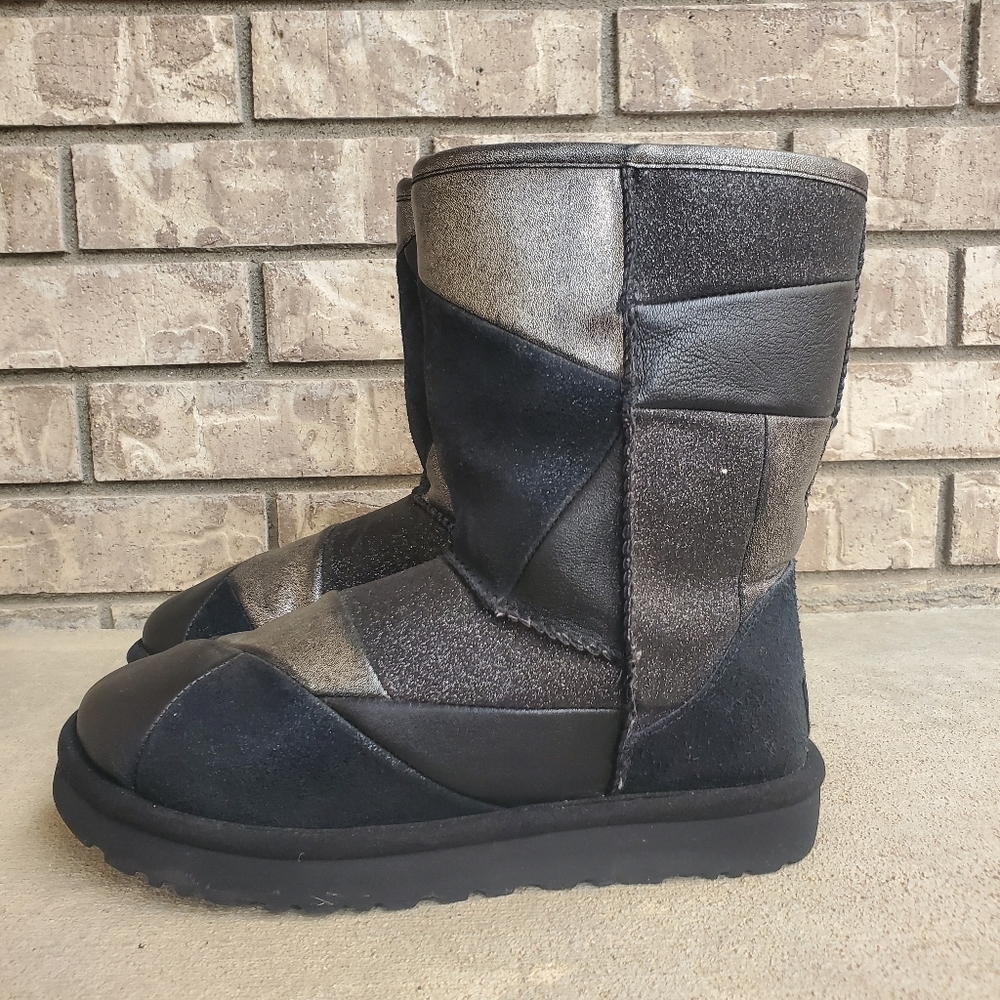 Ugg Classic Short Glitter Patchwork Suede Women's… - image 7